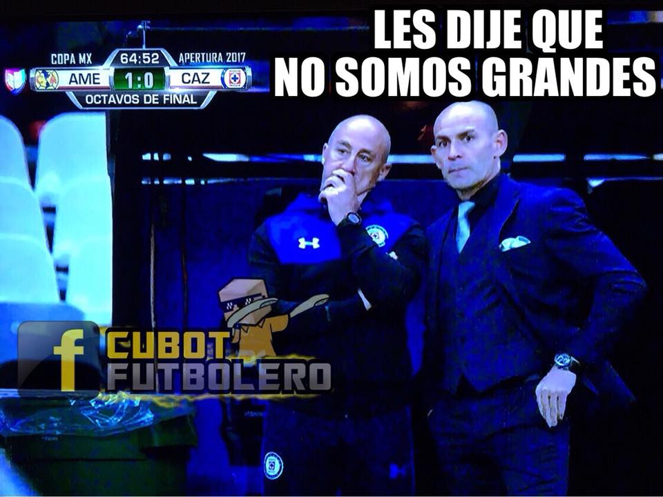 Memes del América 1-0 Cruz Azul de octavos de final de Copa MX Apertura 2017.