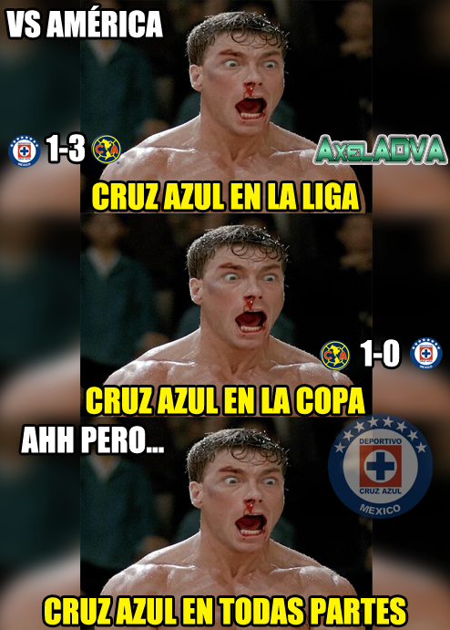 Memes del América 1-0 Cruz Azul de octavos de final de Copa MX Apertura 2017.