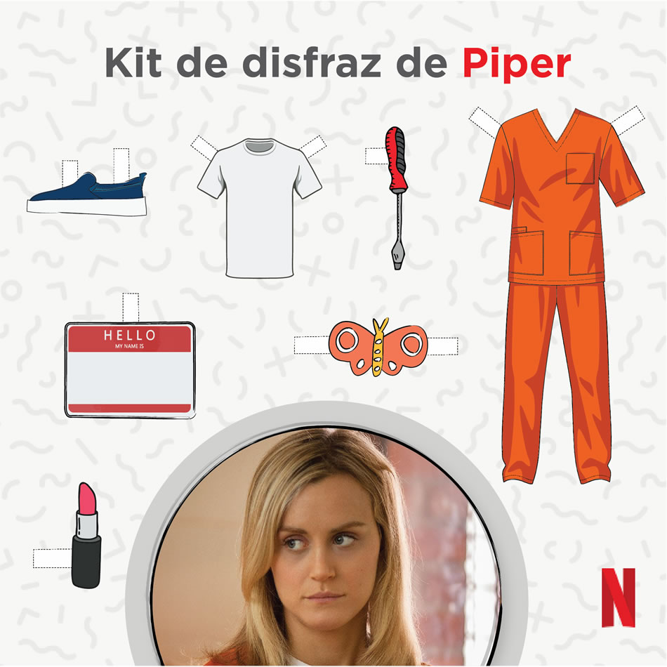 Viste en Halloween como uno de los personajes de las series de Netflix