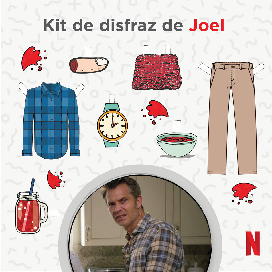 Viste en Halloween como uno de los personajes de las series de Netflix