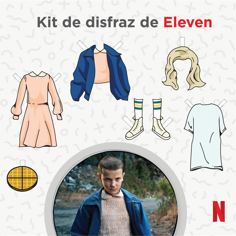Viste en Halloween como uno de los personajes de las series de Netflix