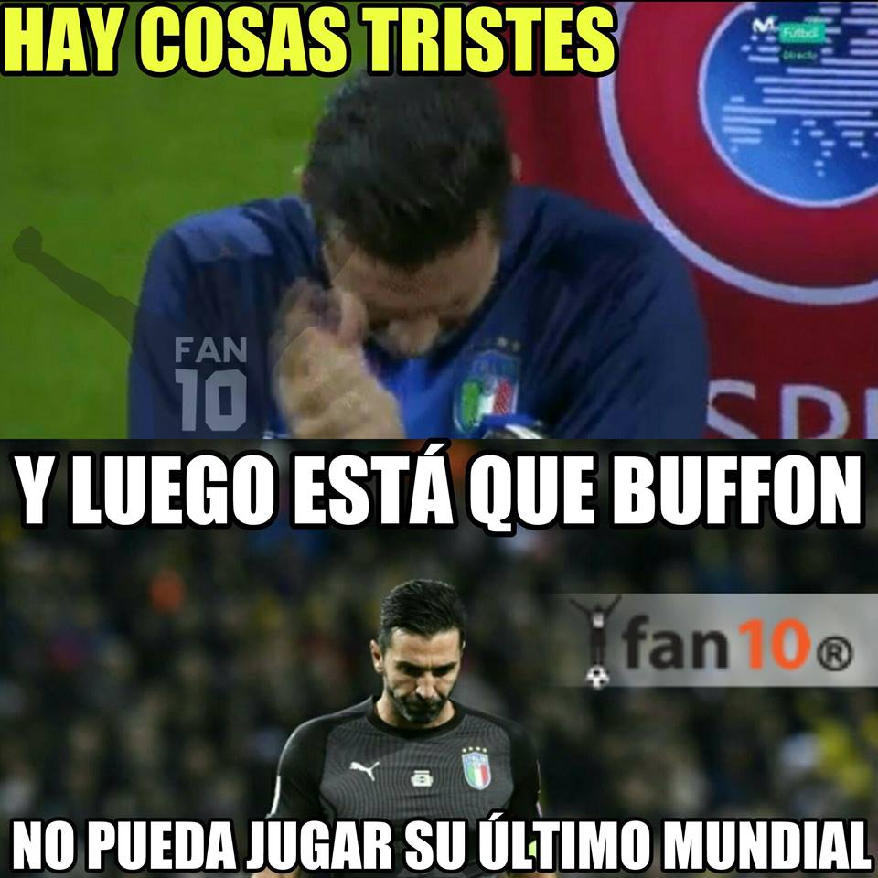 Mejores memes de Buffon y la eliminación de Italia rumbo a Mundial de Rusia 2018