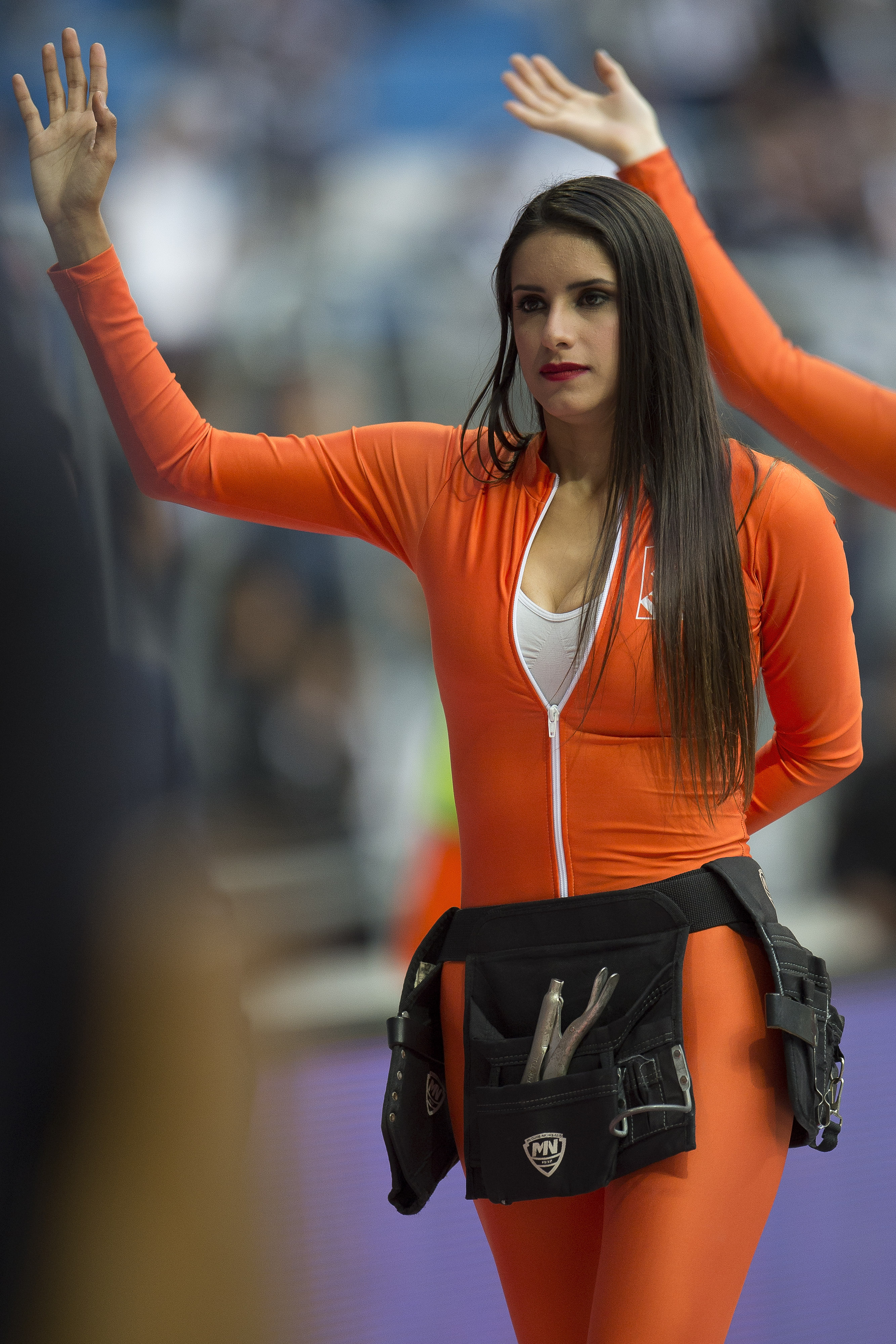 Las chicas de la final A2017 entre Monterrey-Tigres