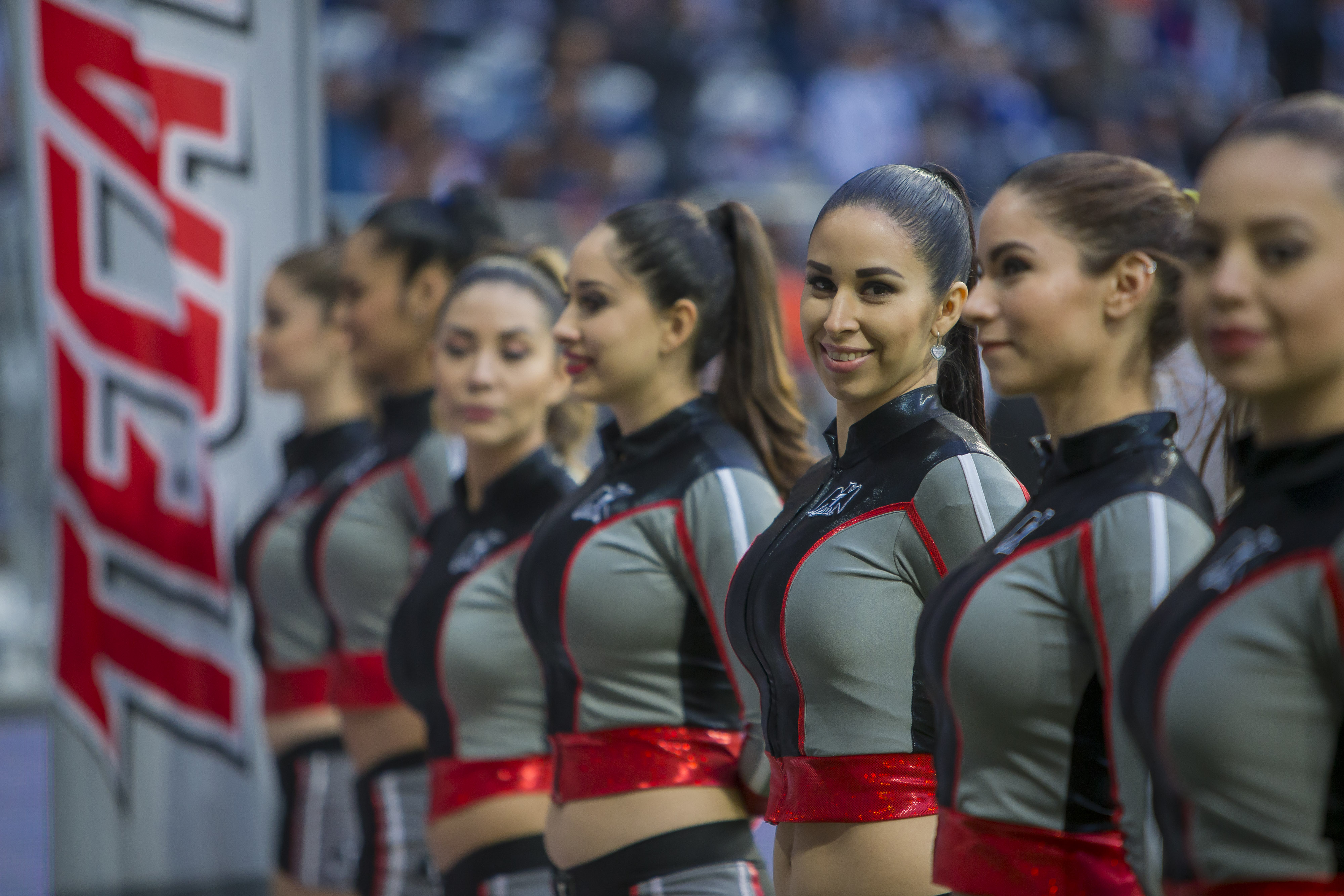 Las chicas de la final A2017 entre Monterrey-Tigres