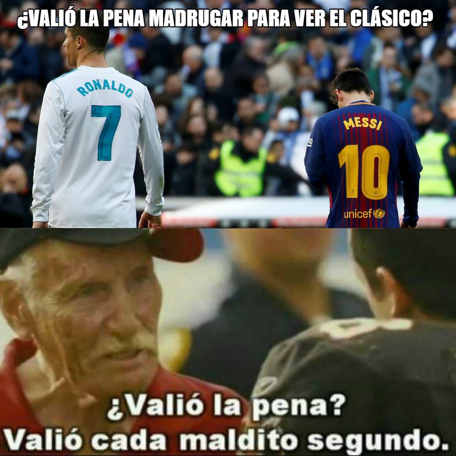 Igual que el Barcelona ante Real Madrid, los memes fueron catedráticos