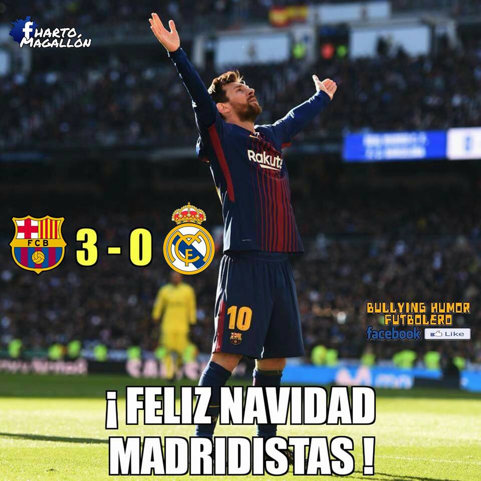 Igual que el Barcelona ante el Real Madrid, los memes fueron catedráticos