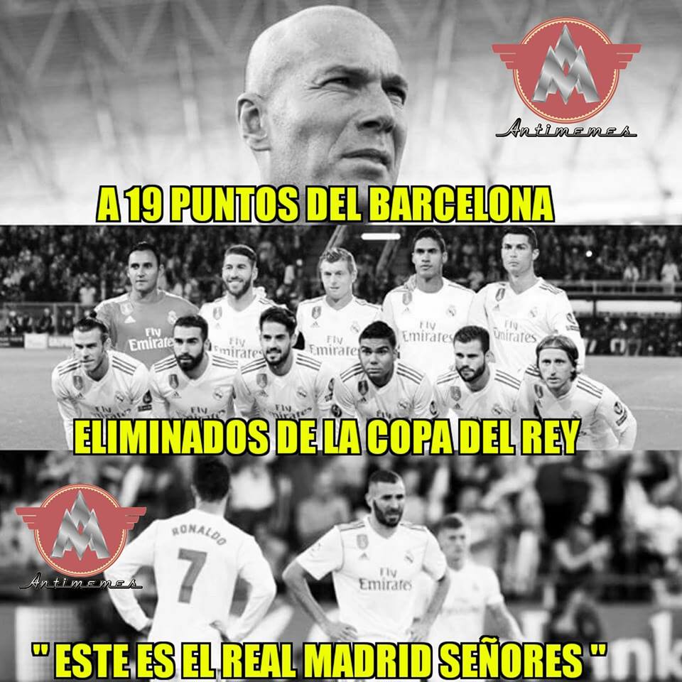 Los memes de la eliminación del Real Madrid en Copa del Rey ante Leganés
