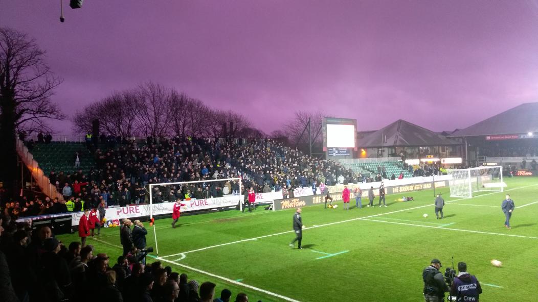 Galería: Cielo morado en la FA Cup entre Newport County y Tottenham