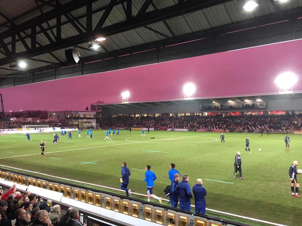 Galería: Cielo morado en la FA Cup entre Newport County y Tottenham