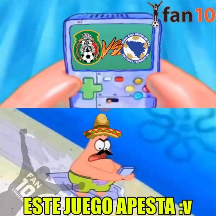 Los mejores memes del partido amistoso: México 1-0 Bosnia.