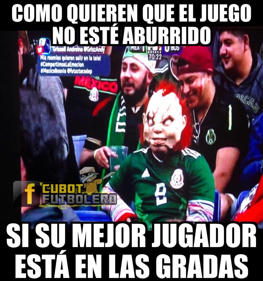 Los mejores memes del partido amistoso: México 1-0 Bosnia.