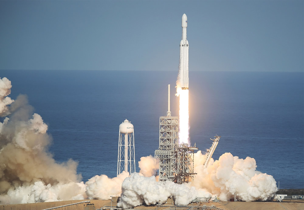 El Falcon Heavy es el cohete más poderoso del mundo.
