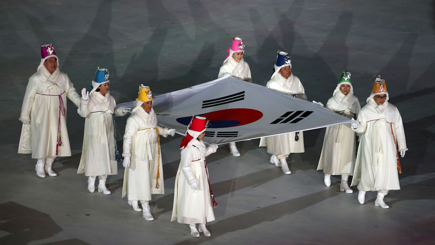 Lo mejor de la inauguración de los Juegos Olímpicos de Invierno Pyeongchang 2018
