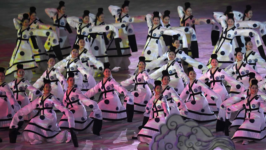 Lo mejor de la inauguración de los Juegos Olímpicos de Invierno Pyeongchang 2018