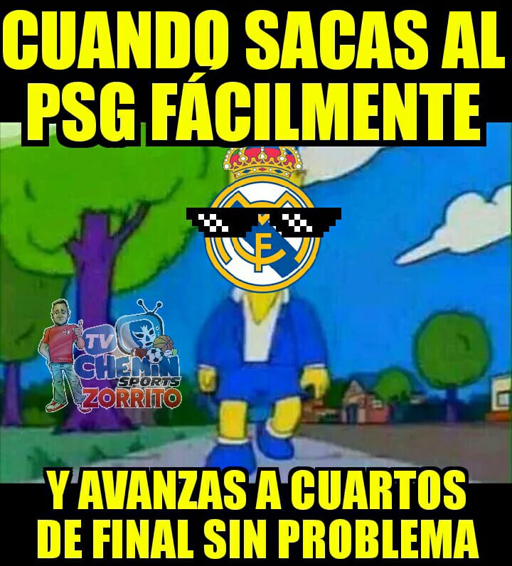 Mejores memes del PSG vs. Real Madrid en los octavos de la Champions League.