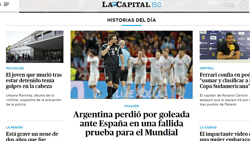 La prensa le 'tiró' a Argentina tras derrota en España
