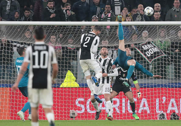 Cristiano Ronaldo marcó una chilena de antología en Champions