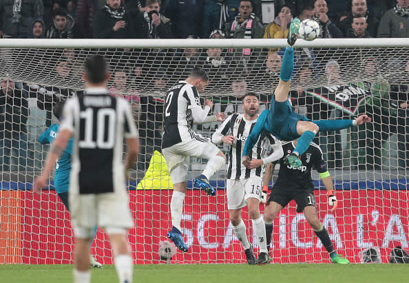 Cristiano Ronaldo marcó una chilena de antología en Champions