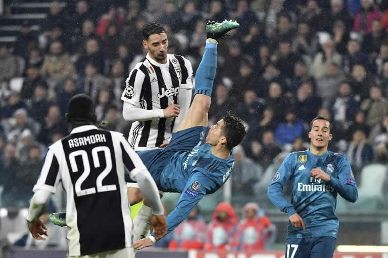 Cristiano Ronaldo marcó una chilena de antología en Champions