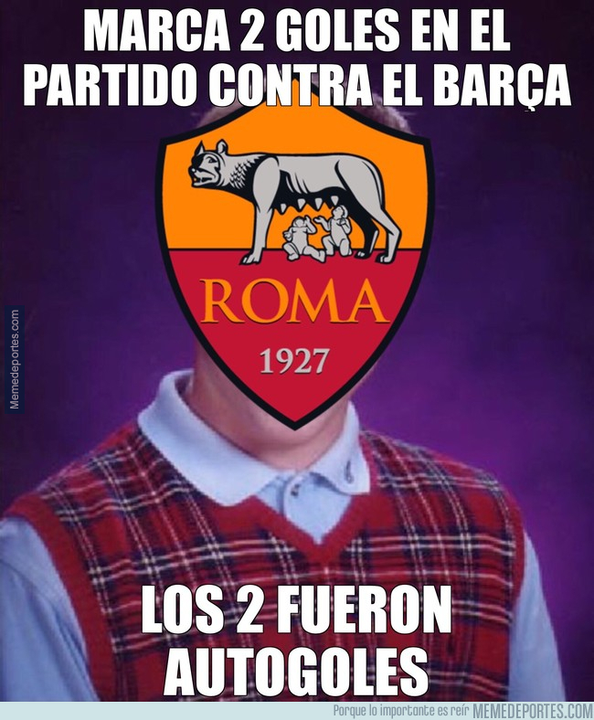 Los memes también humillaron a la Roma y al Manchester City