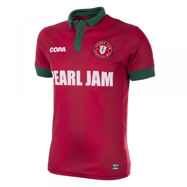 La colección de playeras futboleras de Pearl Jam