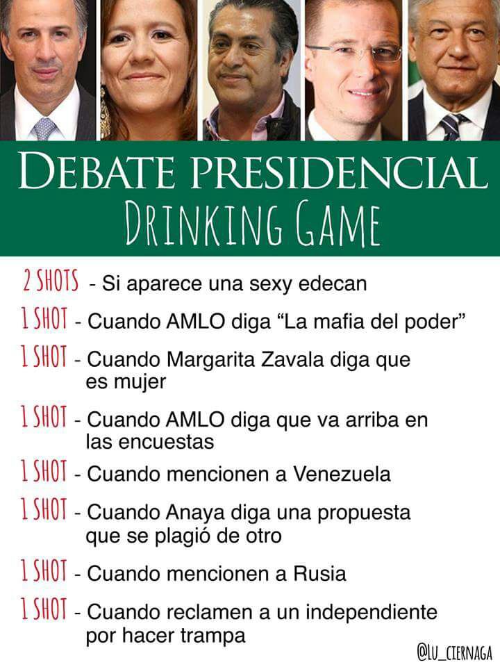Ríete a carcajadas con los mejores memes del debate presidencial México 2018.