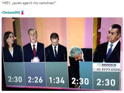 Ríete a carcajadas con los mejores memes del debate presidencial México 2018.