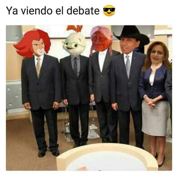 Ríete a carcajadas con los mejores memes del debate presidencial México 2018.