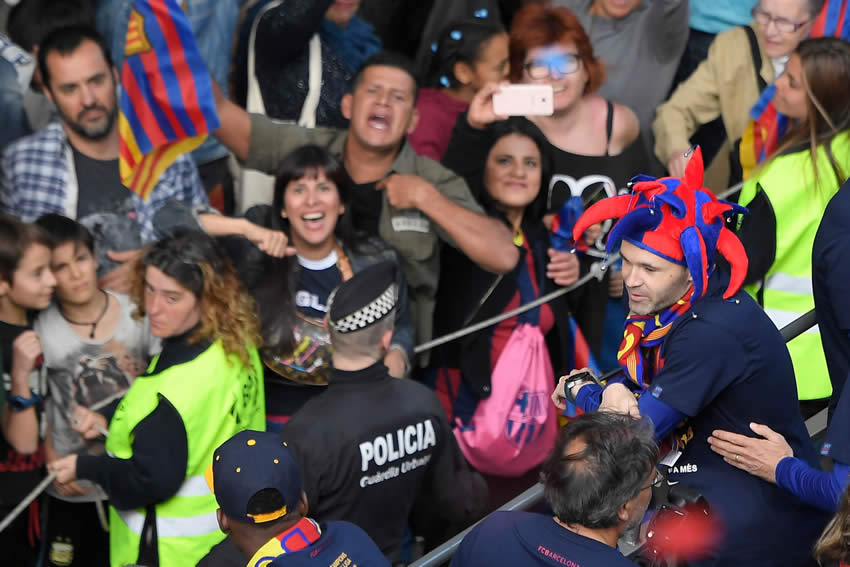FC Barcelona celebra sus títulos de Liga España y Copa del Rey