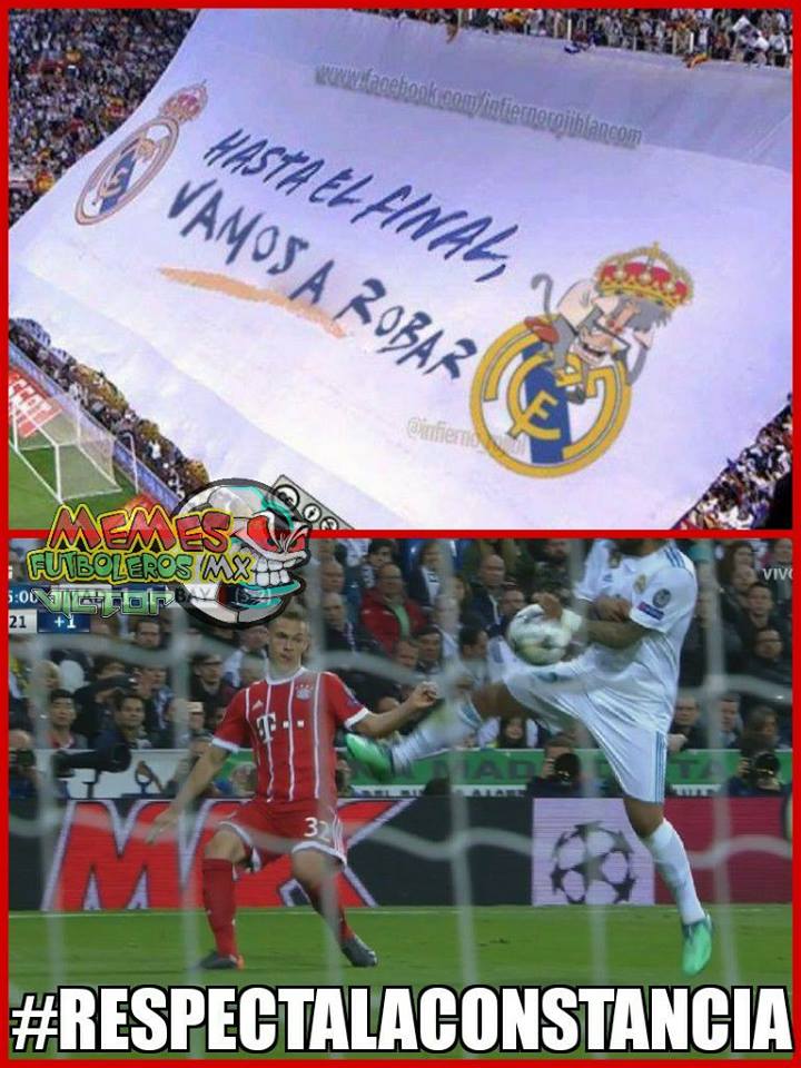 Aquí tienes los mejores memes del Real Madrid vs. Bayern Munich de la Champions.