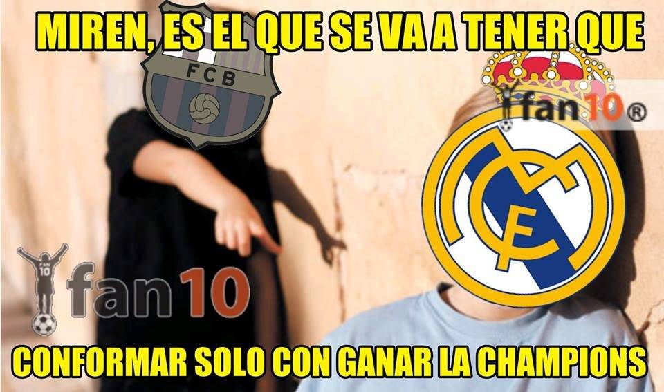 Los mejores memes del Clásico español entre el Barcelona y el Real Madrid