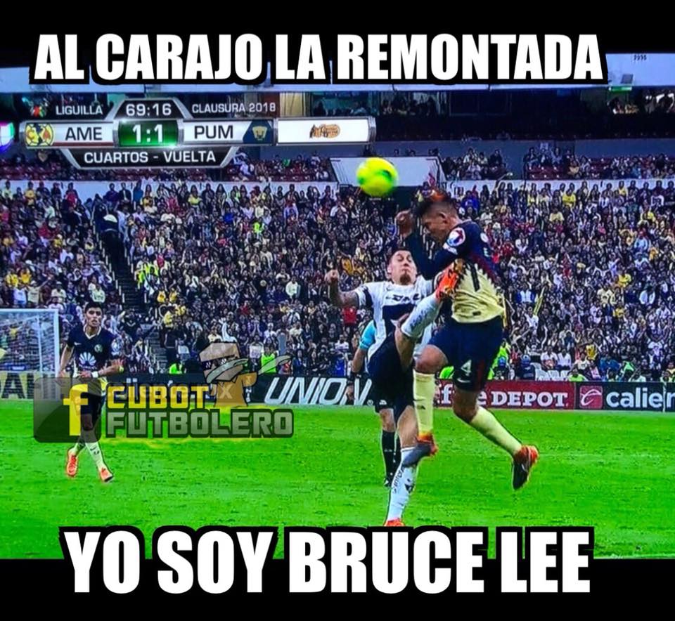 Memes América vs. Pumas y Rayados vs. Xolos de la Liguilla del Clausura 2018.