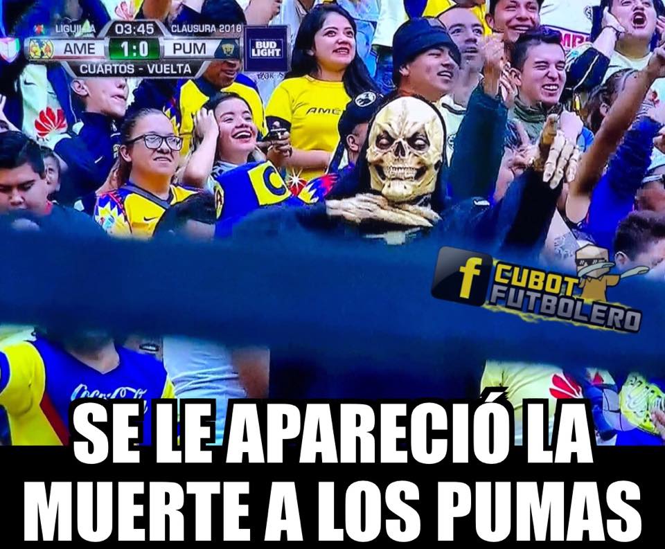 Memes América vs. Pumas y Rayados vs. Xolos de la Liguilla del Clausura 2018.