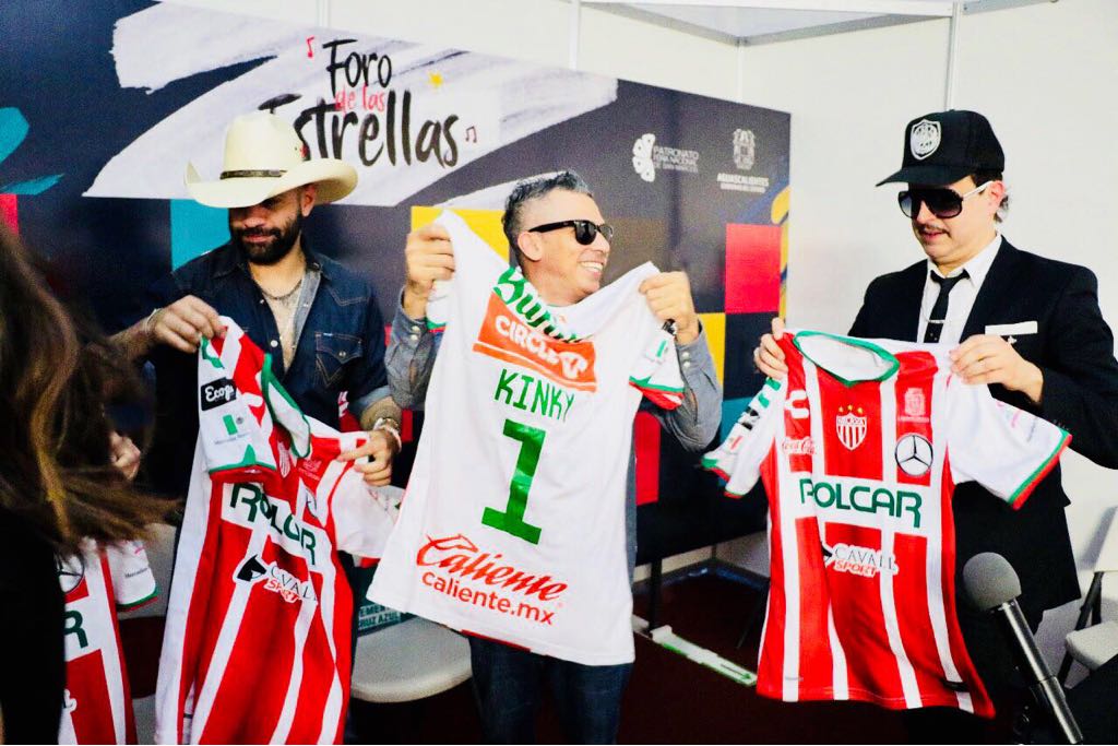 Los artistas 'fichados' por el Necaxa en la Feria de San Marcos.