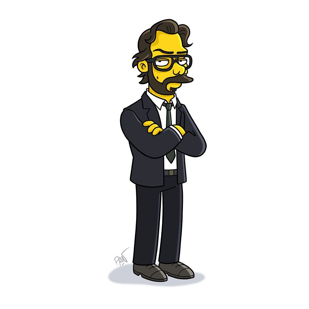 Galería de La Casa de Papel al estilo Simpsons