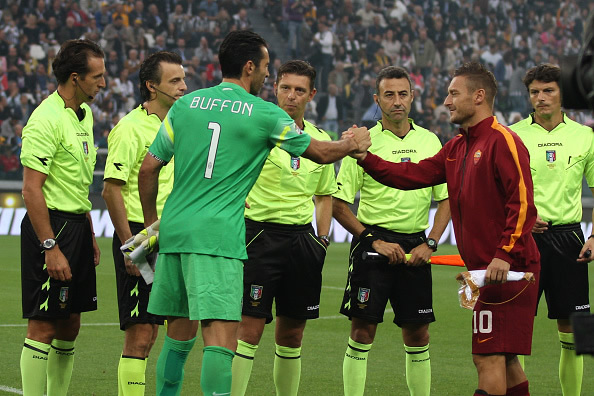 Buffon y Totti, amigos y rivales en la cancha