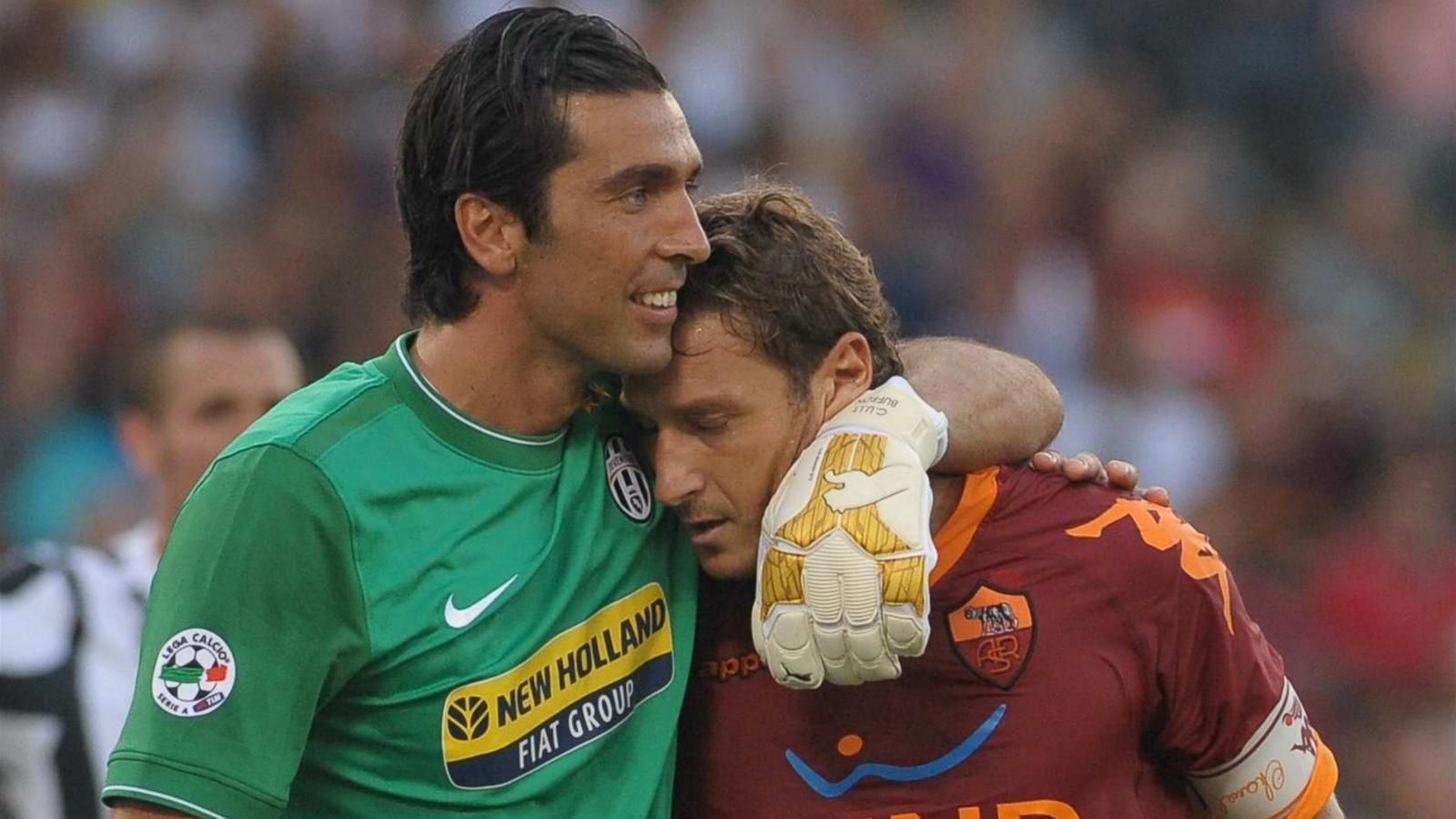 Buffon y Totti, amigos y rivales en la cancha