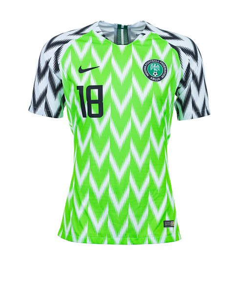 La camiseta de las 32 selecciones que participarán en Rusia 2018 (NIGERIA)