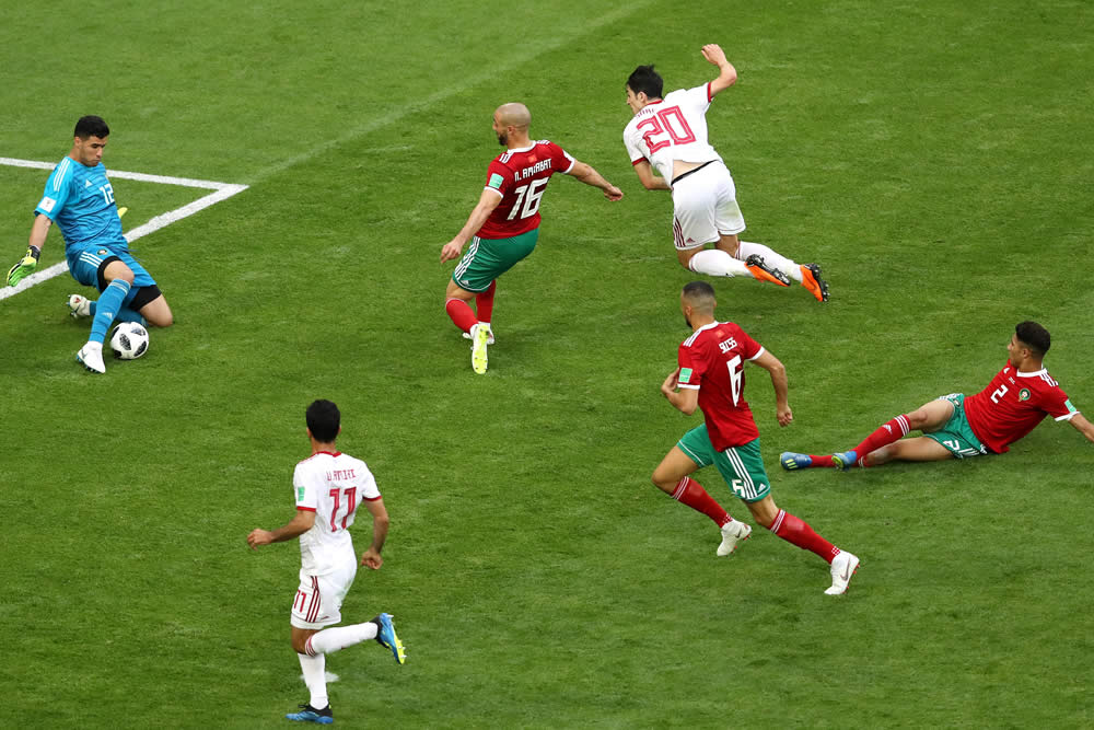Autogol de Marruecos le da la victoria a Irán 