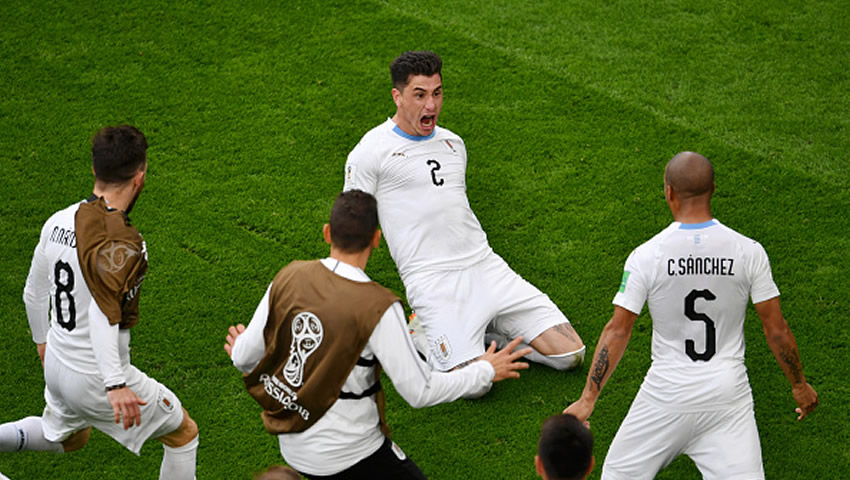 Uruguay derrota a Egipto en su presentación mundialista