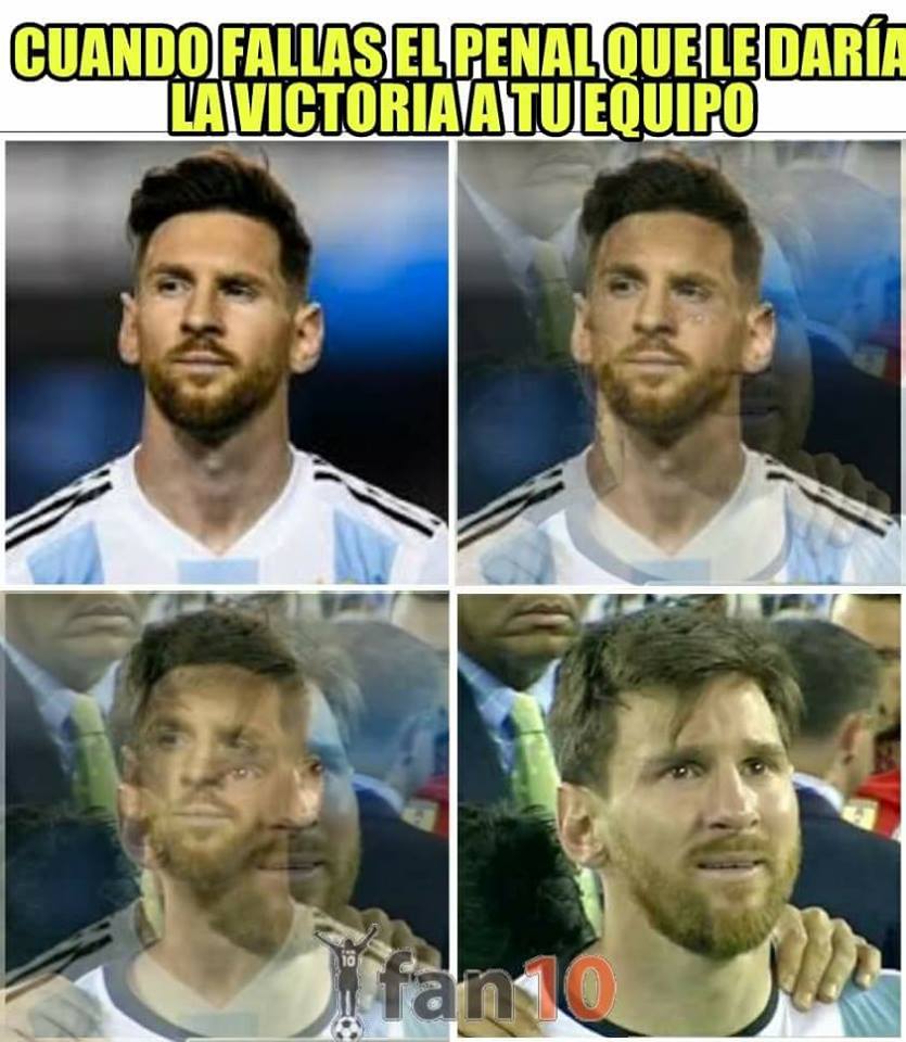 Lionel Messi fue la víctima de los memes tras el Argentina vs. Islandia