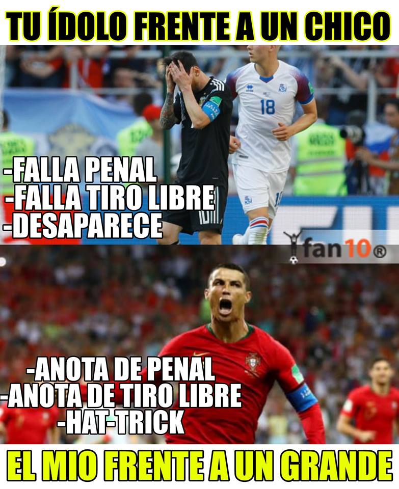 Lionel Messi fue la víctima de los memes tras el Argentina vs. Islandia