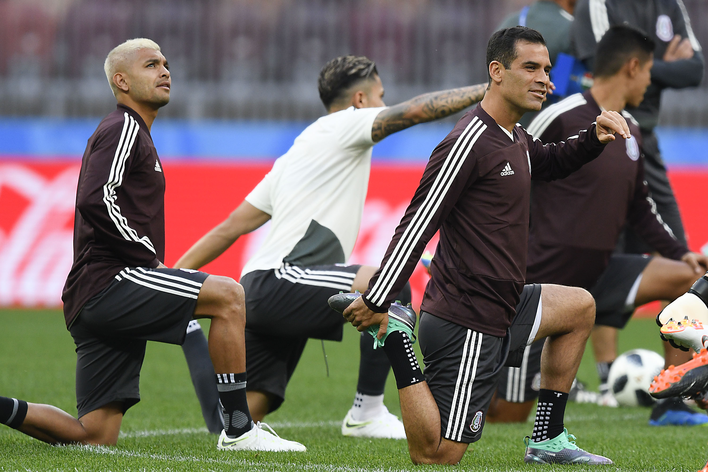 Fiesta Tricolor en las tribunas del Estadio Olímpico Luzhnikí 