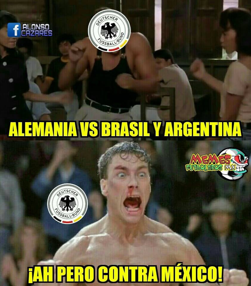 Los mejores memes del Alemania 0-1 México del Mundial Rusia 2018.
