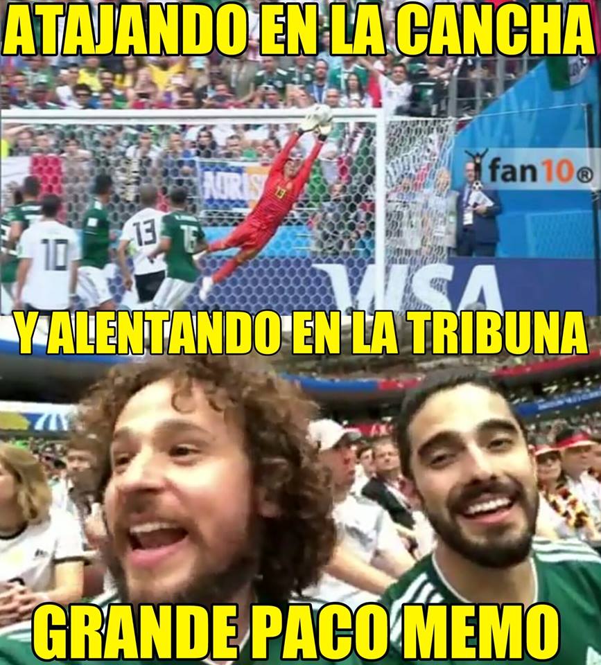Los mejores memes del Alemania 0-1 México del Mundial Rusia 2018.