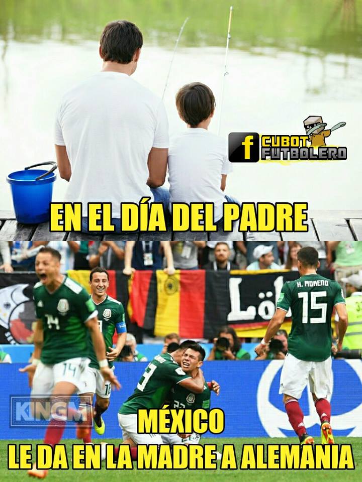 Los mejores memes del Alemania 0-1 México del Mundial Rusia 2018.