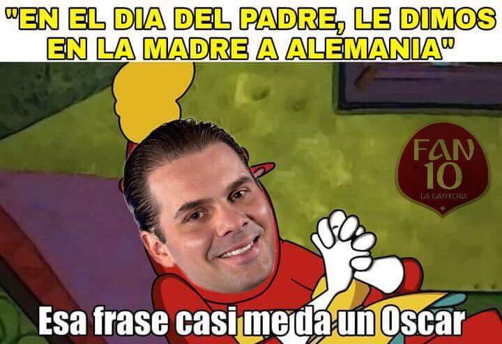 Los mejores memes del Alemania 0-1 México del Mundial Rusia 2018.