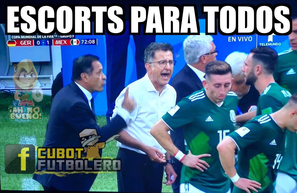 Los mejores memes del Alemania 0-1 México del Mundial Rusia 2018.