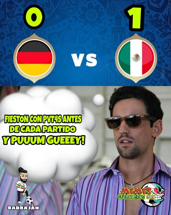 Los mejores memes del Alemania 0-1 México del Mundial Rusia 2018.