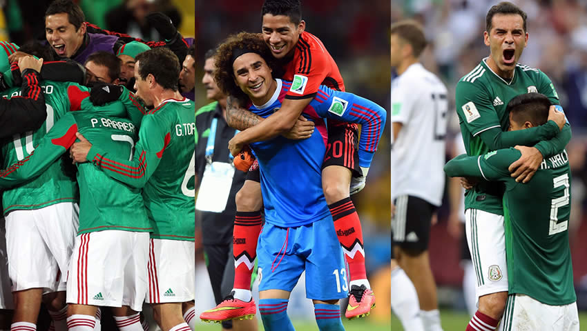 Selección Mexicana en Mundiales 2010, 2014 y 2018 el 17 de junio.